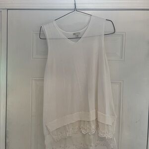 Cato white sleeveless top